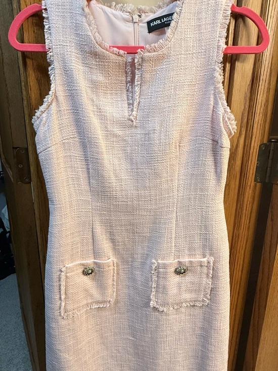 Karl Lagerfeld Dresses & Skirts - Karl Lagerfeld Pink Tweed Dress